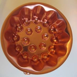 Aluminum Pink Copper Round with bubbles Food/Jello Mold